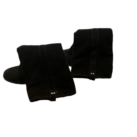 Target Women's Shoe Size 7 Black Faux Leather Pull On Boots - Picture 3 of 5